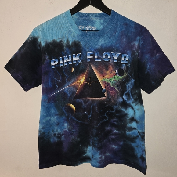 Liquid Blue Tops - Pink Floyd Cosmic Tie-Dye T-Shirt